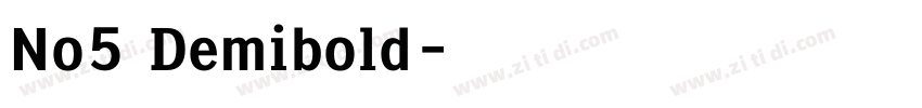 No5 Demibold字体转换